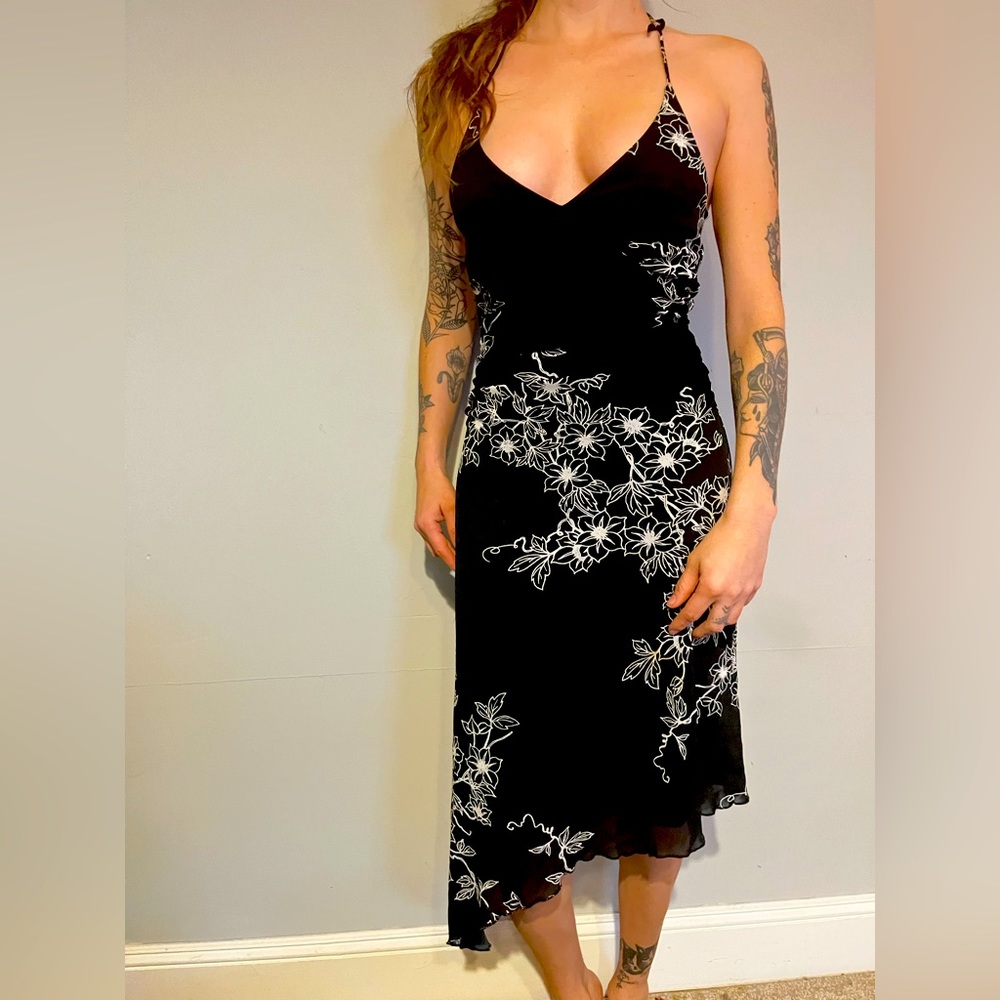 Y2K black dress